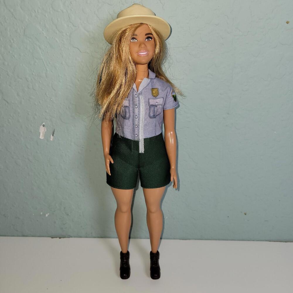 Barbie  Blonde Curvy Park Ranger 11" Doll with Ranger Outfit Including Hat